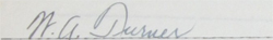 W.A. Turner signature